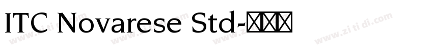 ITC Novarese Std字体转换